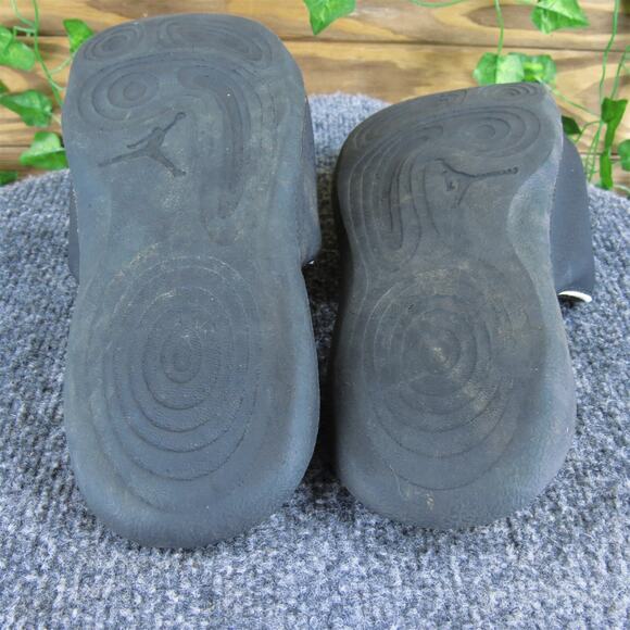 Jordan Slide Hydro 6 Boys‎ Y 7 Medium Sandal Black Synthetic Hook & Loop - Picture 6 of 7